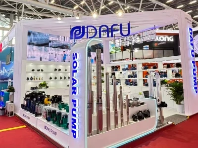 A Dafu nagy{0}}teljesítményű intelligens vízszivattyúkat mutat be a Guangzhou...